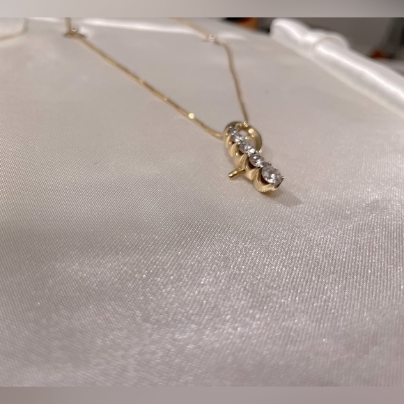 14k gold pendant with .80c diamonds, with 14k gold necklace - Picture 6 of 6